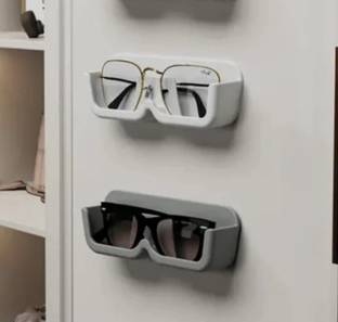 MAKD EYEGLASSES HOLDER STAND 01 Grey, White Car Sunglass Clip Holder