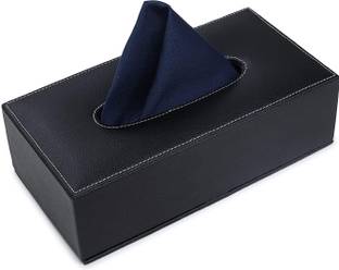 Azyeea Handcrafted Leather Tissue Holder for Office |Home |Car Vehicle Tissue Dispenser