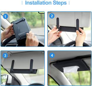 KeepCart Car Tissue Holder, Sun Visor Tissue Holder, Tissue Holder for Car Vehicle Tissue Dispenser