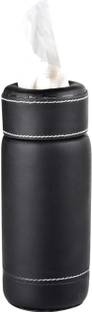EMPICA PU Leather For Car Office Home (Specially Designed To Fit In Cup Holder Of Car) Vehicle Tissue Dispenser