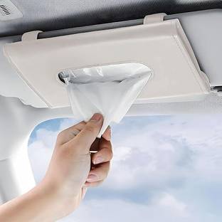 SHIGOSHREE Sun Visor Car Tissue Holder – Napkin Organizer Dispenser for Easy Access Vehicle Tissue Dispenser