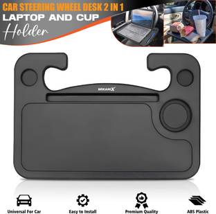 OBEROI'S TRADERS Multipurpose Steering Wheel Tray Table / Laptop Desk & Food Tray for Car Cup Holder Tray Table