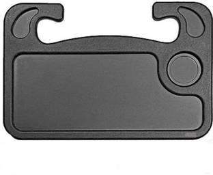 GOCART Double-Sided 2 In 1 Car Steering Wheel Tray For Laptop & Eating (Black ) Cup Holder Tray Table