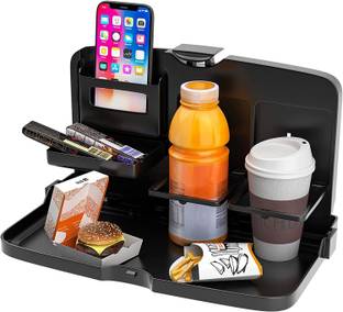 MOXLY Multi-Functional Foldable Car Backseat Tray Cup Holder Tray Table