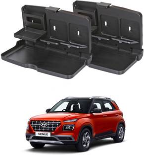 Oshotto FT-02 Food Travel Dining Tray For Hyundai Venue - Set of 2 Cup Holder Tray Table