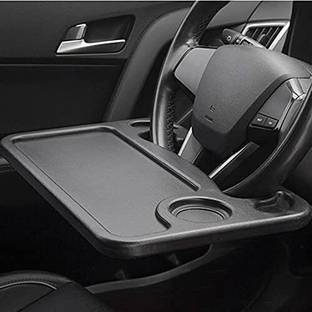 Motopex Multifunctio Food Tray for Car Steering Wheel Tray, Laptop Tray, Drink Holder-06 Cup Holder Tray Table