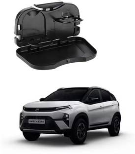 AutooNation Car Interior Storage Foldable MealDrink CupTray Backseat for Tata Nexon 2024 Cup Holder Tray Table