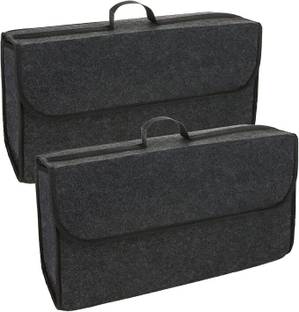 JVCV 2 PACK Large Car Trunk Boot Organizer Car Storage Anti Slip Car Accessories Trunk Organizer