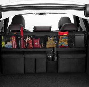 STHIRA Car Trunk Organizer Hanging Backseat Storage Mesh Pockets Trunk Organizer