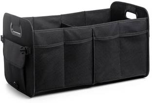 JVCV Car Trunk Boot Organizer Collapsible Multi-Compartment Car Storage Waterproof Trunk Organizer