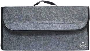 DOUBLE R BAGS Car Trunk Felt Foldable Boot Storage Organizer with Handle & Velcro Fit closer Trunk Organizer
