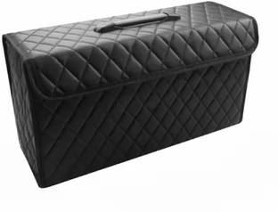 JVCV PU Leather Car Trunk Boot Organizer Bag Box Trunk Organizer