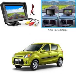 Auto Smart Look Rear View 4.3 inch LCD Screen Parking Display For Maruti Alto 800 Black LCD