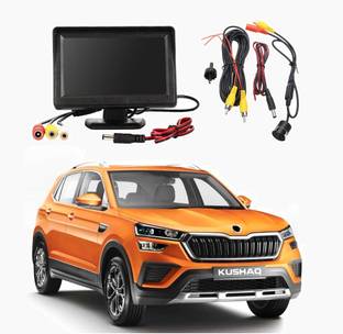 WheelCore 4.3inch Display + Reverse Camera for Skoda Kushaq Black LCD