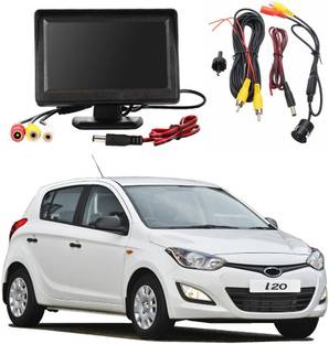 WheelCore 4.3inch Display + Reverse Camera for Hyundai i20 (2012 to 2013) Type 2 Black LCD