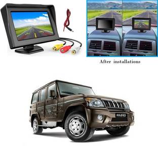 Auto Smart Look Rear View 4.3 inch LCD Screen Parking Display For Mahindra Bolero Black LCD