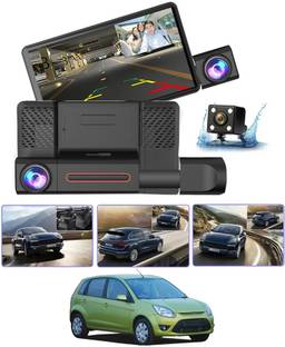 MATIES 4inch DVR Scree with 3Dash Cam,Video Recorder,NightVision & Motion Detection 89 Black LCD