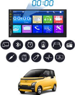MATIES 7inch Double Din Full Touch Screen With Mirror link For Comet EV MG 2023 Black LCD
