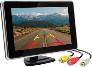 CARZEX 5 inch Dashboard TFT Monitor LED Screen Rear View Reverse for Car Dashboard Black LCD