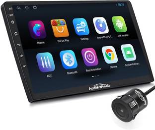 Audio Wheels CarPlay 9" 1280P|Android 13 | TS-9|2/32GB + AHD Camera for Seamless Connectivity Black LCD