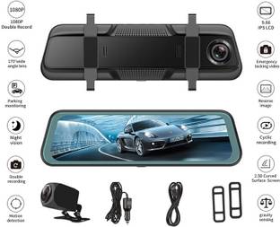 AYW Full Touch 9.66inch HD/Rearview/G-Sensor/Recording/170 Degree Angle Screen-01 Black LED