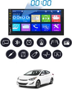 MATIES 7inch Double Din Full Touch Screen With Mirror link For Elantra Hyundai 2015 Black LCD