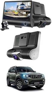 MATIES 3 Lens/170 Degree/Wide Angle Car Camera DVR/G-Sensor For Scorpio-N-2022 Black LCD