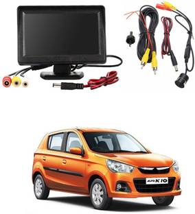 WheelCore 4.3inch Display + Reverse Camera for Maruti Alto K10 (2014 to 2018) Type 2 Black LCD