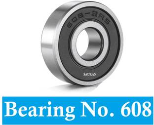 Sauran Pack Of 1 608 2RS Bearing With Inner 8MM And Outer 22MM Size (BR11) Wheel Bearing
