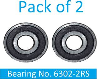 SINAL Pack of 2 Ball Bearing 6302 2RS with 15mm inner and 42mm outer (BER36.1) Wheel Bearing