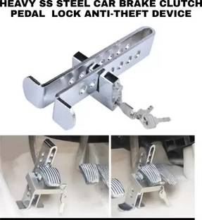 SRPHERE Car Brake Pedal Lock Auto Vehicle Steel Clutch Locking Anti-theft Device Wheel Lock