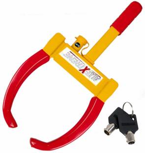 ALLEXTREME Wheel Lock Security Tire Clamp Premium Quality Heavy Duty Anti- Theft Protective Vehicle Wheel Lock Premium Quality Lock Wheel Lock