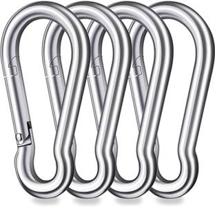Firehawk 3 Inch Stainless Steel Spring or 316 Stainless Steel Clips Locking Snap Hook Locking Carabiner