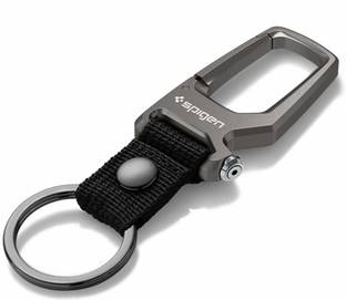 Spigen Key Ring Clip, Car Keychain Clip, Bottle Opener Keychain Locking Carabiner