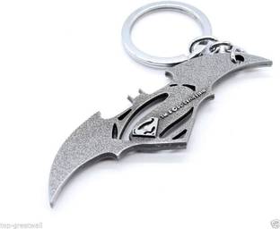 Optimus traders Movie Batman v Superman Dawn of Justice Logo 8cm Metal Key Chain