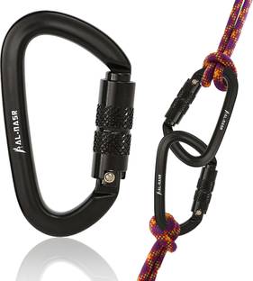 Qpets Heavy Duty Climbing Carabiner Aluminum Alloy Auto Lock for Hammock Tree Rock Locking Carabiner