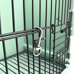 IMSFARM Trigger Lock, Dog and Bird Cage Door Lock Key chain Clip Small Locking Locking Carabiner