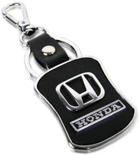 TAG3 Honda Car Leather & Metal Logo Key Chain