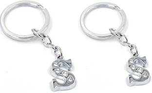 Rashi Traders 2 Alphabet S Chrome Key Chain