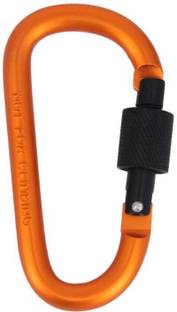 GhatiyaBazaar Carabiner - NOT FOR CLIMBING (Orange) Locking Key Chain