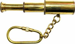 GOLA INTERNATIONAL Brass Telescope Handicraft Keychain for car,Bike,Cycle Home Keys Pack of 1 Key Chain