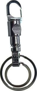 Madhuraj Double Ring Metal Hook Locking Key Chain