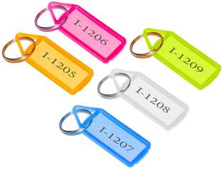 VeleSolv Premium Quality Key Tags-Perfect for Home, Hotel,Restaurant, School,&College Use Locking Key Chain