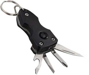 HurryUp J27 6 In 1' Military Key Chain Toolkit With Torch Key Chain
