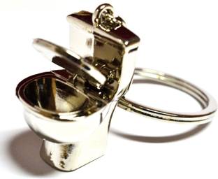 Tech Fashion Potty Toilet Seat Locking Key Chain