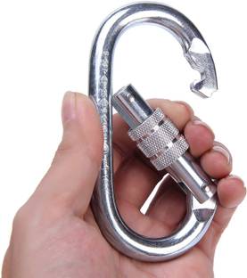 Onneybrothers Stainless Steel23 KN Snap Hook Carabiner Screw 10mm for Ropes Locking Carabiner