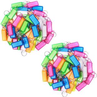 Prostuff Assorted Tag/Label Key Chain Pack Of 100 Carabiner