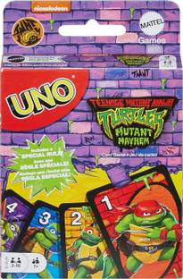 SALPITOYS Games UNO Teenage Mutant Ninja Turtles Mutant Mayhem Card Game for Kids & Family