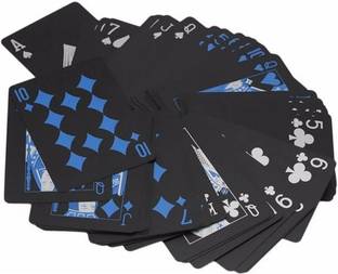 PopTheParty Black and blue playing card