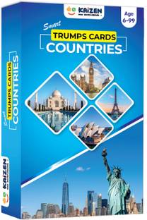 Kaizen MicroLessons Country Smart Trump Cards. Cards to Enhance General Awareness for Age 6-13. Learn While Playing. General Knowledge for Kids, Adults and Families. Gifts for Kids